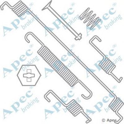 APEC BRAKING kit749 -  Комплектующие, тормозная колодка